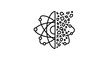 © Muhammad - Atomic structure and QR code symbol.