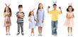 © Pixel-Shot - Set of cute children celebrating Easter on white background