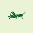 © Apparel Design - Grasshopper logo vector icon silhouette illustration.
