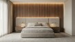 © Aekpawee - Comfortable hotel bedroom with a neatly made bed, soft pillows, and warm lighting in a modern interior