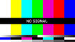 © Artzi - Retro No Signal Television Test Pattern Screen