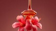 © ColorMelt - Honey pouring over vibrant hibiscus flowers