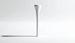 © ridwan - Slim White Elegant Object Standing Upright in Minimal Studio