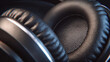 © Maksym - Extreme close-up of headphones padding, focus and concentration symbolism