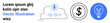 © robu_s - Cloud computing, voice recording, financial services, innovation, technology, business strategy. A cloud with a microphone, dollar symbol and a lightbulb icon. Cloud computing and voice recording