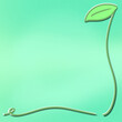 © Cam - Green Nature Background with Leaf Illustration and Copy Space