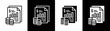 © Anneyra - financial statement white icon set design