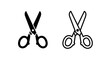 © MdDelowar - Versatile Scissors Icon Set: Solid and Outline Styles for Cutting and Crafting Needs