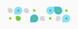© antishock - Abstract shapes, varying sizes, light colors. Minimalist design, simple composition, clean aesthetic. Dots, circles, forms present.