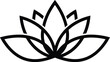 © VisionGrafix - Black Lotus Flower Icon Simple Design
