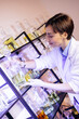 © Petro - Female perfumer crating perfumes at her laboratory