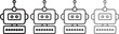 © MDneamul - robot icons vector. robots icon in filled, thin line, outline and stroke style. Vector illustration of cute chatbot robot face icons. Sets of black robot smiling face icons.