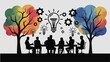 © aziz - Business team brainstorming ideas in modern office with lightbulb moment