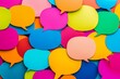 © Kristina - Vibrant speech bubbles create a fun backdrop that expresses communication and interaction in modern life