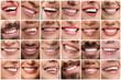 © New Africa - Smiling men and women, collage of closeup photos