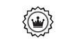 © Chloe - Black crown icon placed inside circular emblem with jagged border representing royalty or premium quality certification.