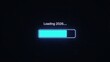 © n0feel_studio - Loading progress bar animation digital screen graphic design modern aesthetic minimalist viewpoint neon glow concept