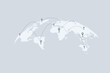 © Me_Studio - Global network or business with pin locations on a world map, representing worldwide presence, international connections, and global reach.