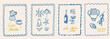 © Maria - Hand drawn retro italian summer posters