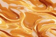 © Margarita Ratatosk - Close up of caramel sauce dripping. Delicious sweet food texture with swirling golden brown liquid pattern for dessert background.