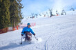 © Alex - Winter sports for people with disabilities - a man skiing down a mountain