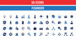 © Selim Studio - Founder and Startup Icon Set Featuring Leadership, Innovation, Investment, Strategy, Growth, Management, and Entrepreneurial Business Concepts