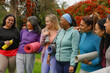 © Sabrina - Multiracial women having fun together after yoga class outdoor - Multi generational people, female community and sport workout concept