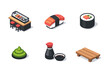 © Cezar_911 - Isometric Sushi Food Icons