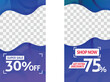 © ZarirTahmid - Dynamic blue promotional banners templates, deep discount offers today