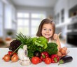 © BillionPhotos.com - Beautiful woman preparing vegetables salad in kitchen