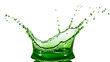 © DizynStock - Splash of vibrant green liquid in motion isolated on transparent background