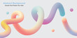 © ninoisy - Abstract vector background featuring smooth flowing loop shapes with soft pastel gradients. The continuous ribbon-like curves symbolize infinity and connection. Ideal for cover, banner, website page.