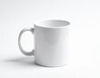 © Pure Imagination - Ceramic White Mug on White Background Mockup in Soft Studio Lighting