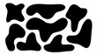 © Wahyu - Versatile black organic blob shapes with smooth, liquid edges. Ideal for minimalist branding, modern posters, and abstract pattern creation in contemporary graphic design