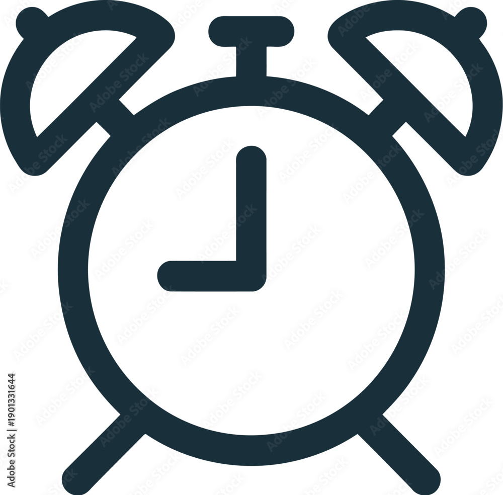 Clock icon vector set for UI design, digital time and timer symbols for ...