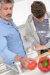 © auremar - two men preparing the vegetables