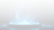 © TOMA - Glowing Futuristic Neon Circle PNG Overlay with Blue Purple Magic Portal and Energy Light Effect