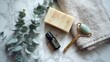 © Firmantio - Natural bath products on marble