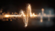 © Wasin Arsasoi - Energetic Waveform: A mesmerizing digital representation of a waveform pulses with vibrant energy, symbolizing sound, data, and the invisible forces of the world.