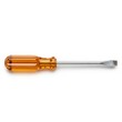 © Heshan - Orange handled screwdriver with silver tip on white background