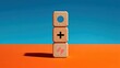 © nicole - Minimalist Gender Symbols on Wooden Blocks with Color Contrast