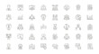 © Joniss - A grid of 40 line art icons representing various business and human resources concepts.