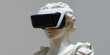 © Amazight - A classic sculpture wears modern VR glasses, symbolizing the fusion of the past and future
