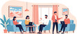 © Nindi - Diverse team collaborating indoors with laptops and art