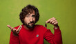 © kues1 - young adult bearded man. cockroach concept