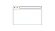 © usama - Web Browser Window Interface Outline Icon Isolated on Transparent Background