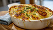 © NadiaArts - Potato gratin in ceramic dish
