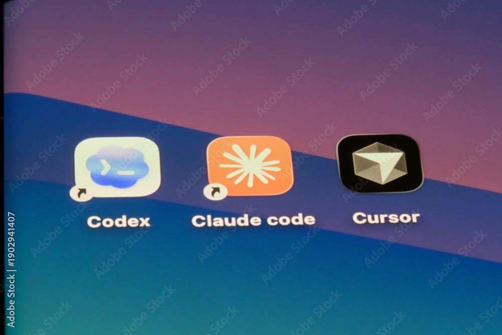 Shanghai,China-Feb.4th 2026: Claude code, OpenAI Codex and Cursor app ...