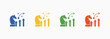 © RiskiAyu - Growth Strategy Icon Set Color Multiple Style Collection Element For Design