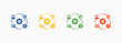 © RiskiAyu - Business Model Icon Set Color Multiple Style Collection Element For Design